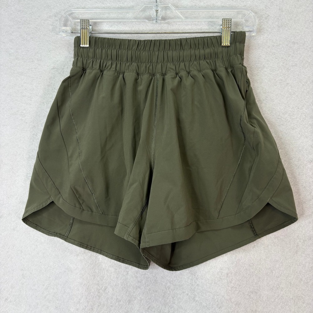 Lululemon Track That High-Rise Lined Short 5" Carob Brown Women 6 Athleisure